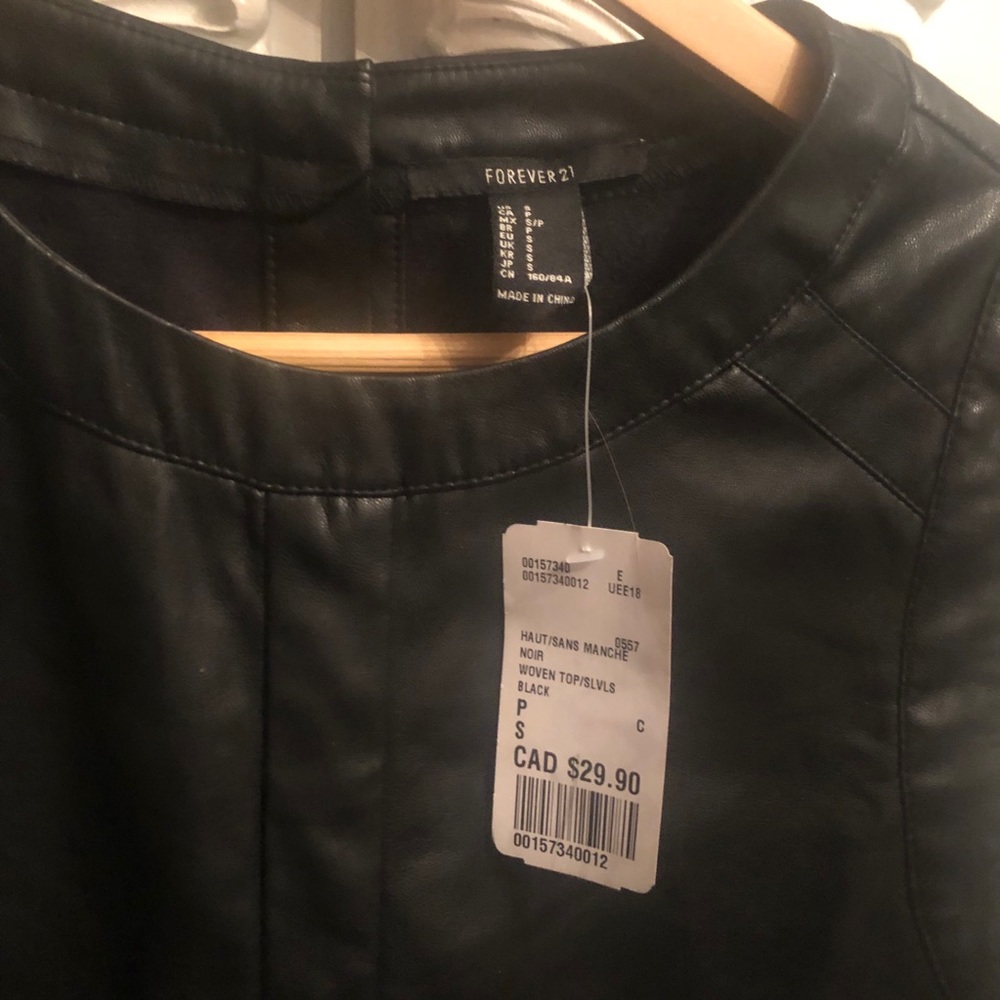 Leather Top - Picture 2 of 4